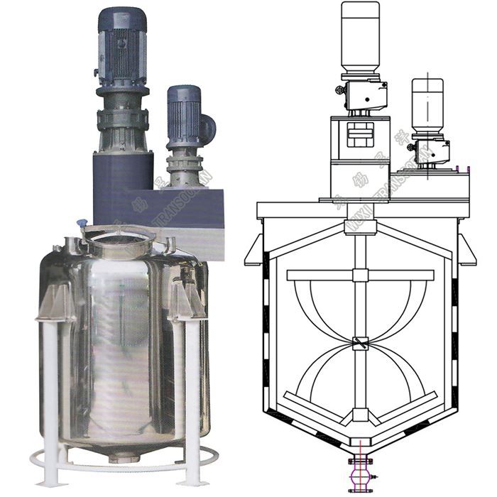 Double Shaft Horizontal Chemical Feed Ribbon Dry Laundry Washing Soap Detergent Powder Mixer