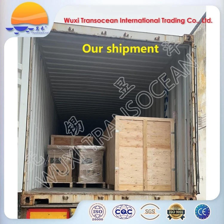 Hydraulic discharge extruder shipment